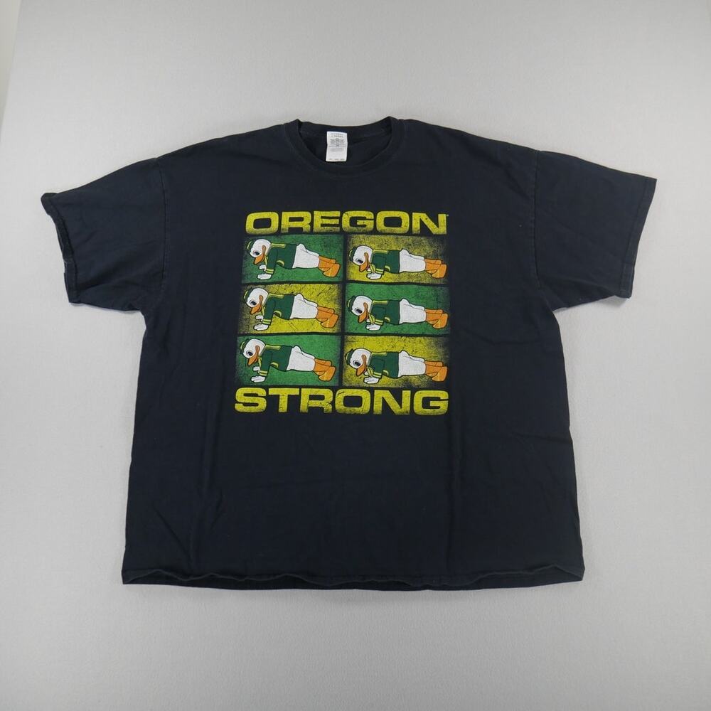 University of Oregon‎ “Oregon Strong” Graphic BLK Tee Mens XXL College Mascot
